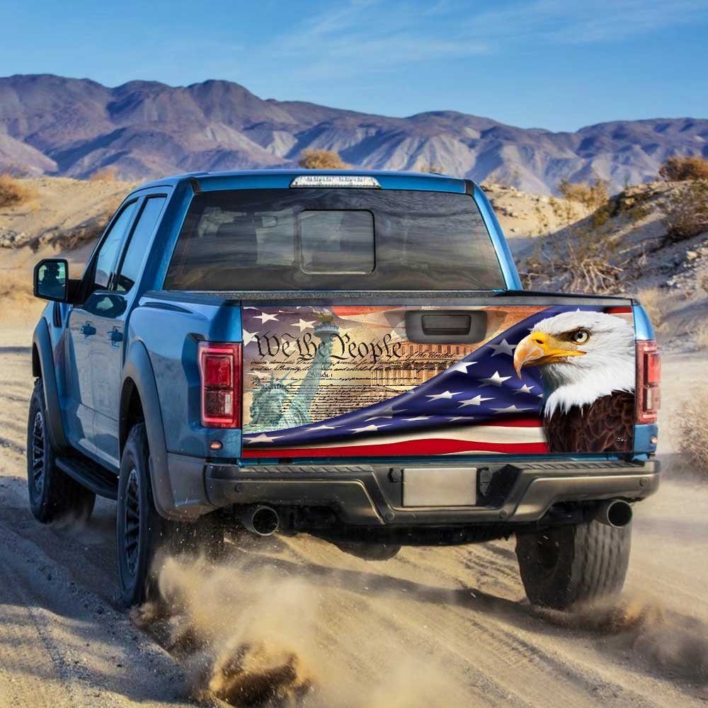 American Eagle Truck Tailgate Decal Sticker Wrap