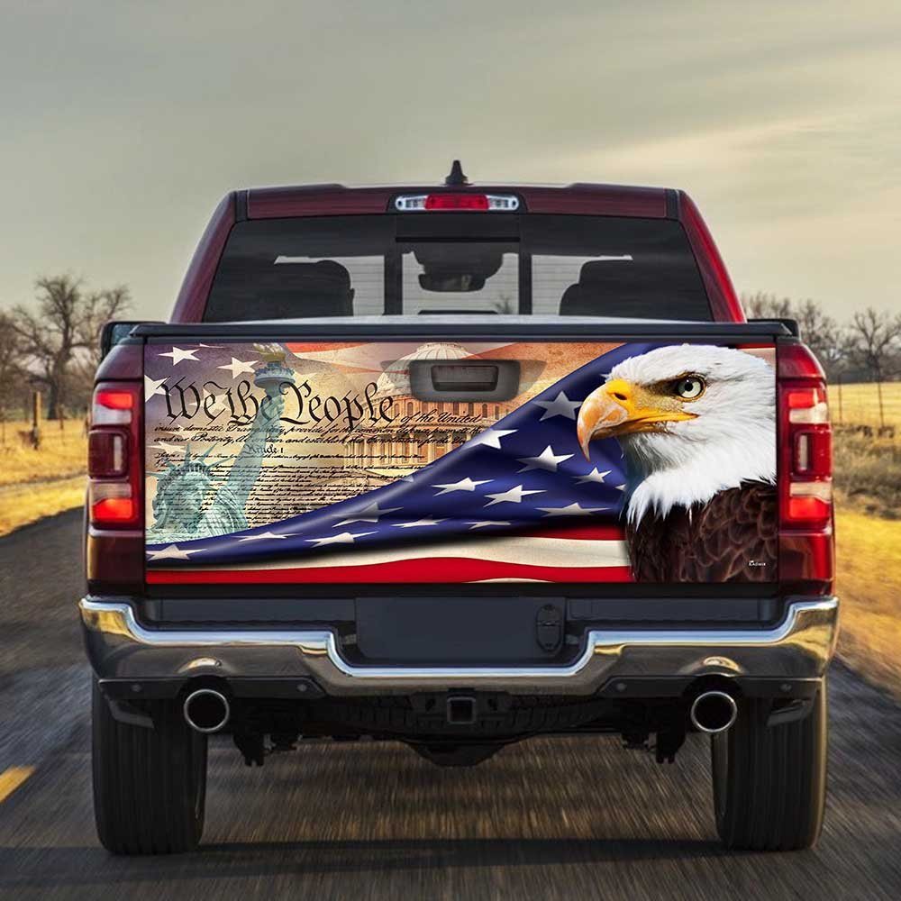 American Eagle Truck Tailgate Decal Sticker Wrap