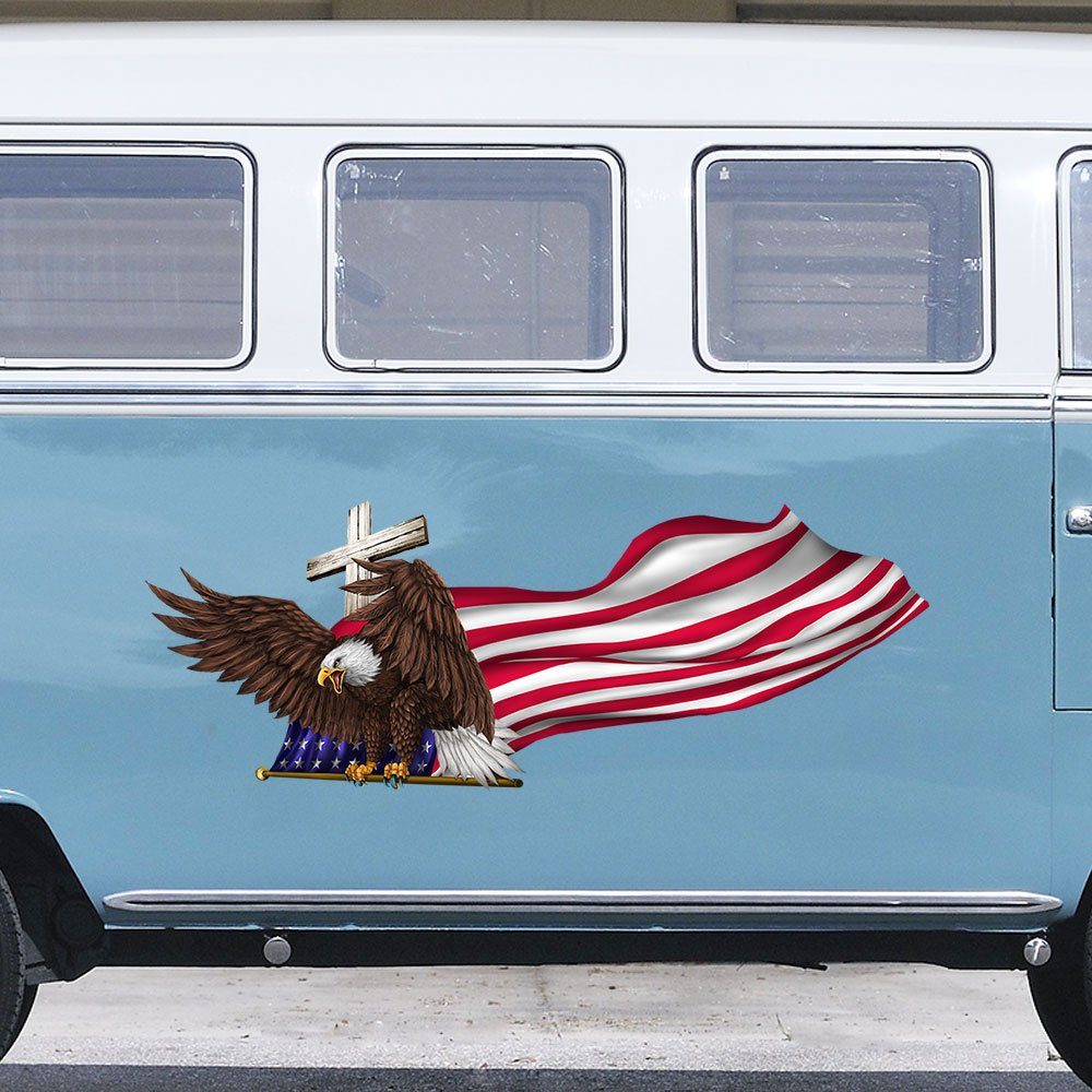 American Eagle Vehicle Wrap One Nation Under God BNN135VWv1