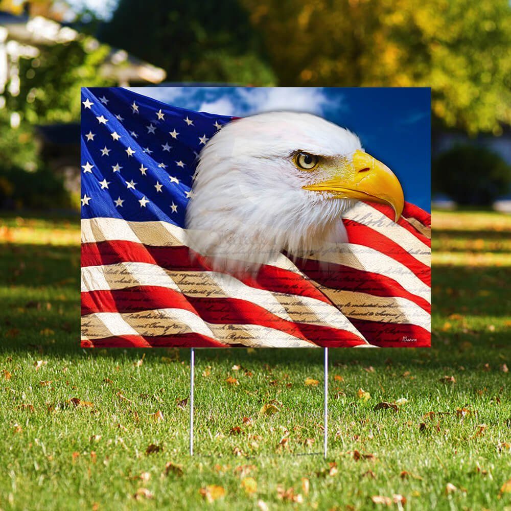 American Eagle Yard Sign