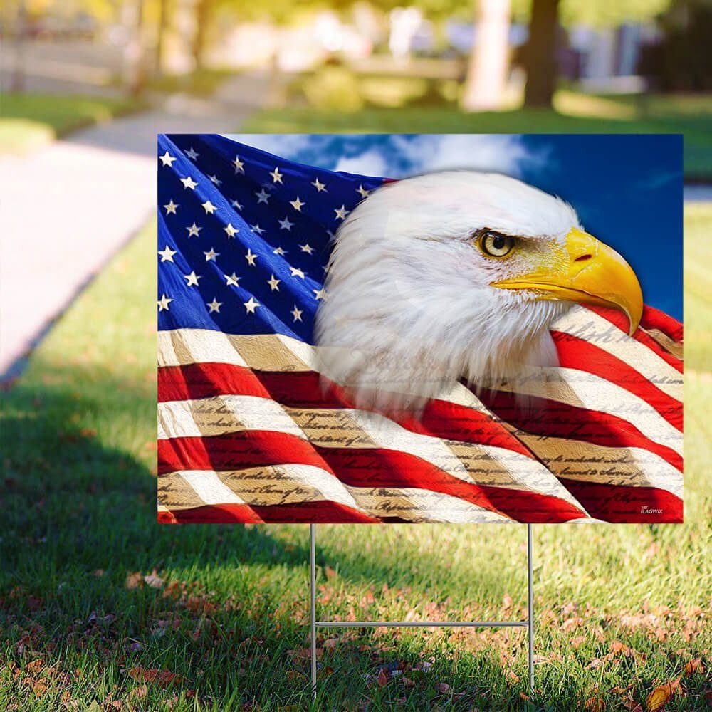 American Eagle Yard Sign