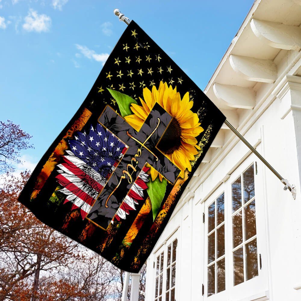 American Faith Sunflower Flag