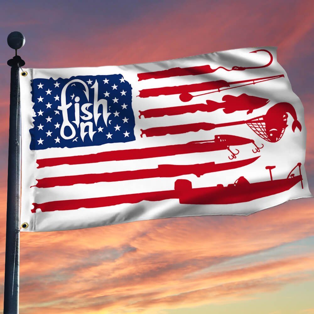 American Fishing Grommet Flag NNT116GFV2