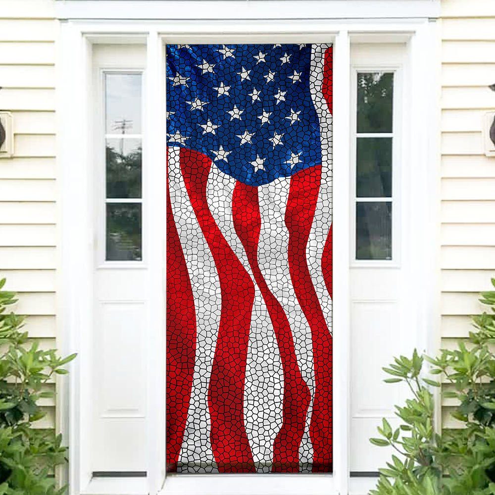 American Flag Door Cover TTN489D