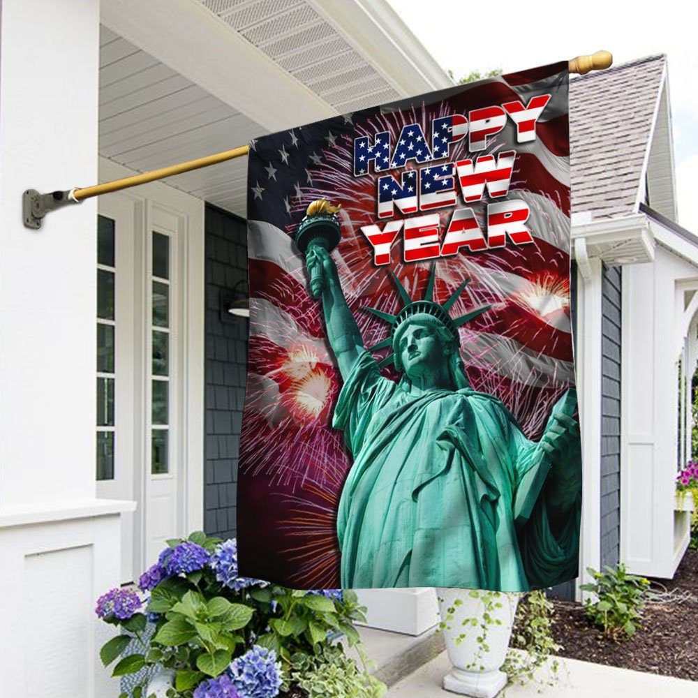 American Flag Happy New Year ANV369F