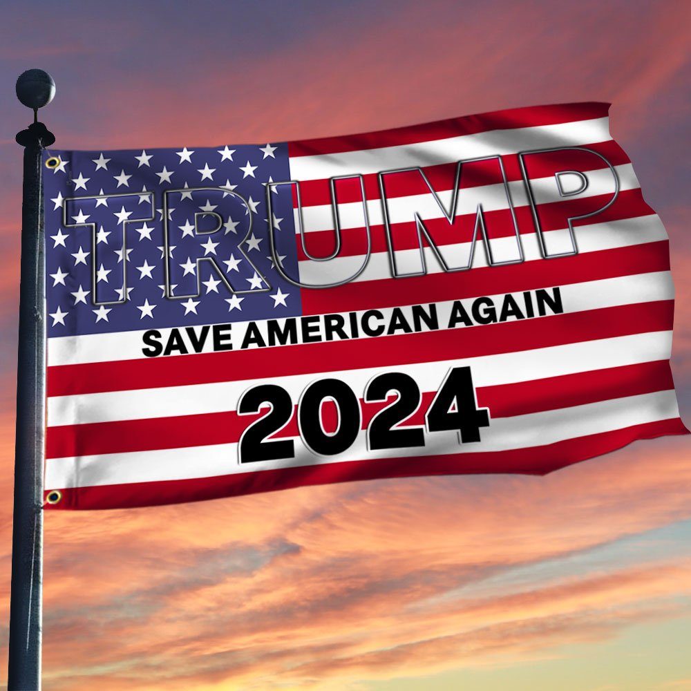 American Grommet Flag Save American Again 2024 BNN371GF