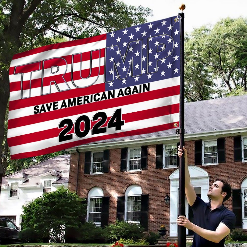 American Grommet Flag Save American Again 2024 BNN371GF