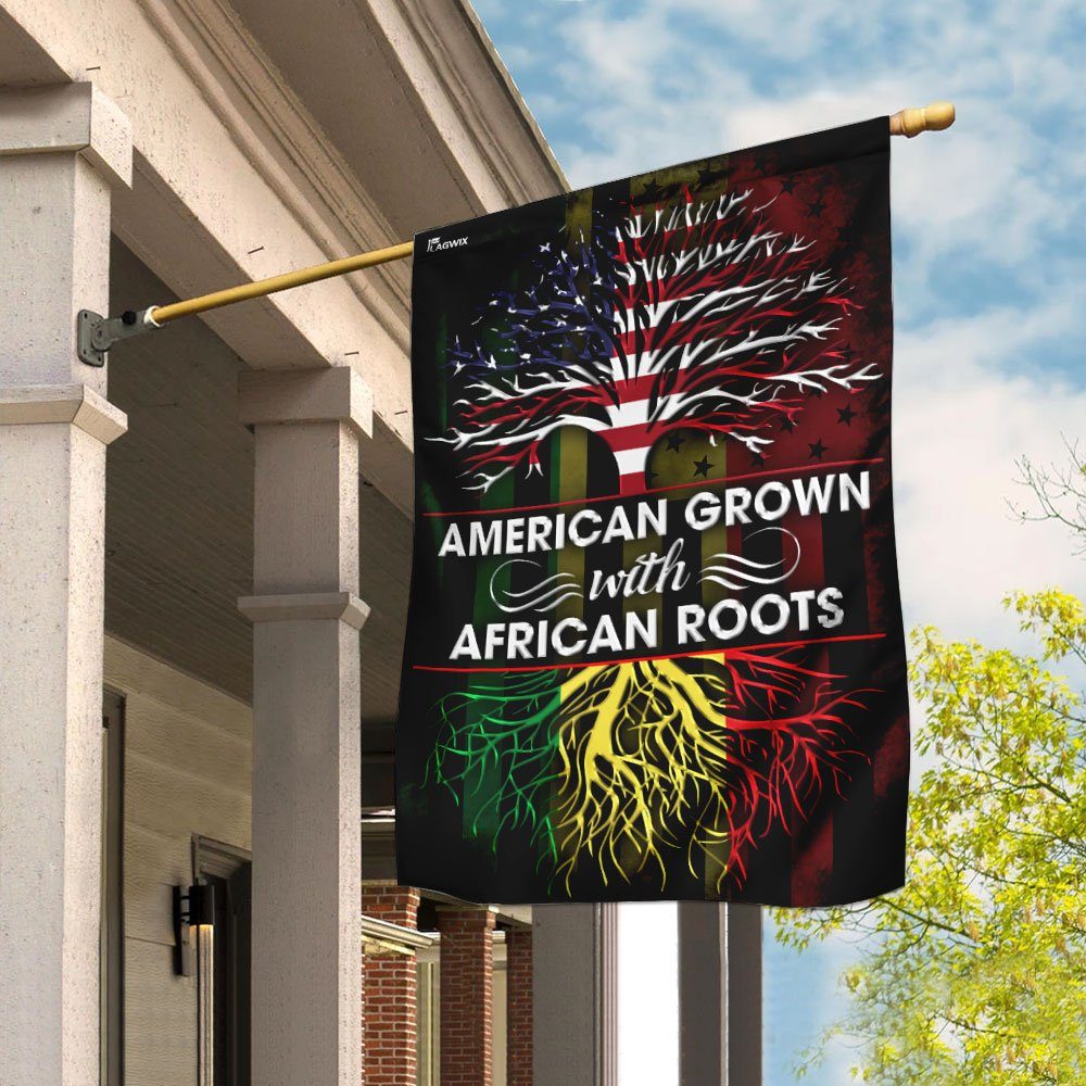 American Grown With African Roots Flag