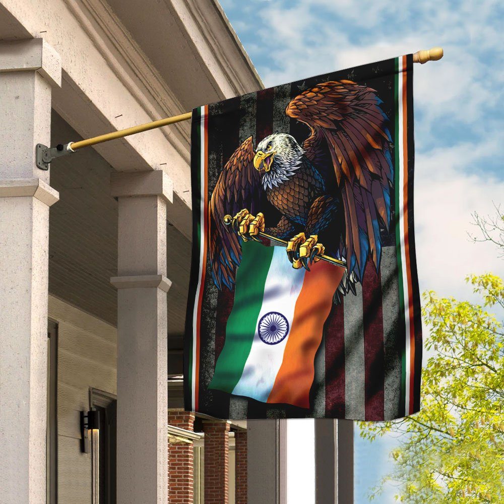 American Grown With Indian Roots Flag