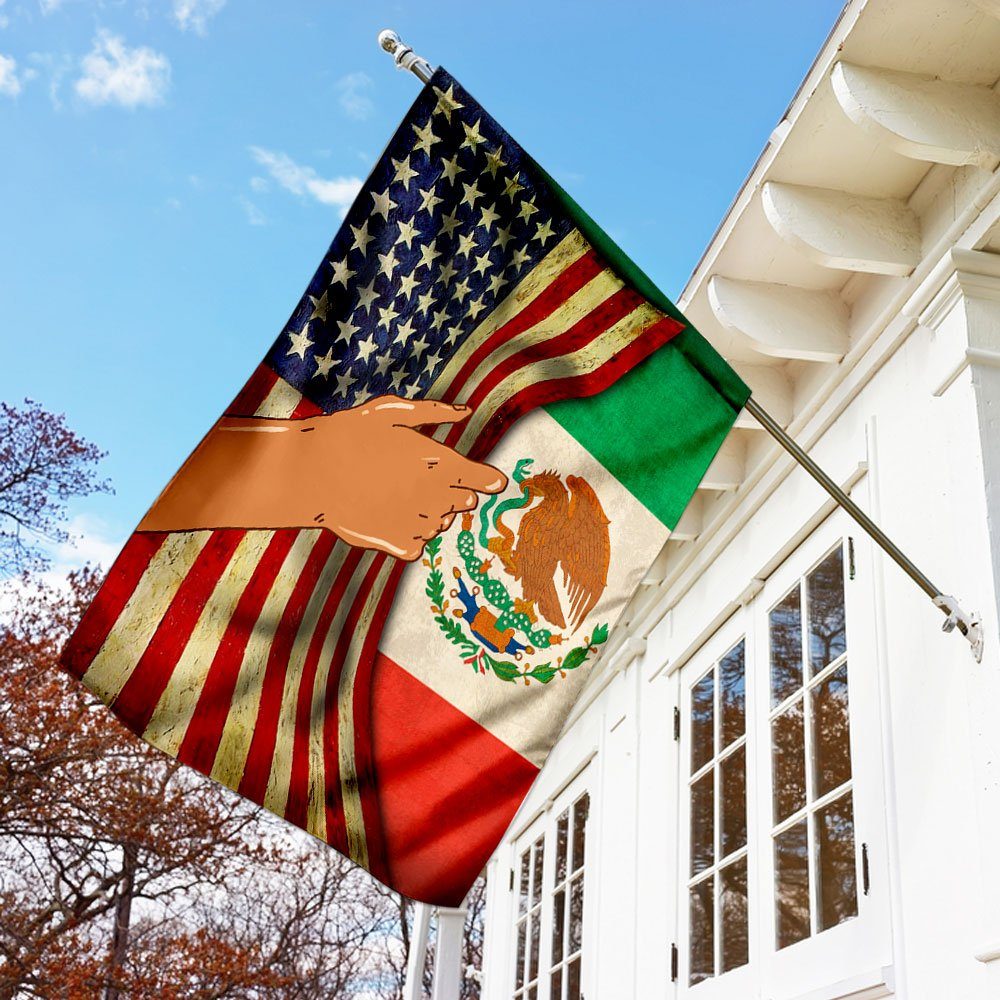 American Grown With Mexican Roots Flag