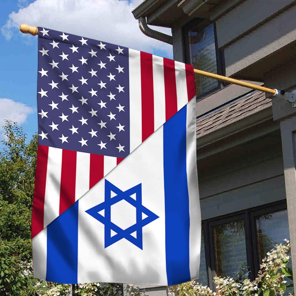 American Israeli Flag TRL1628F