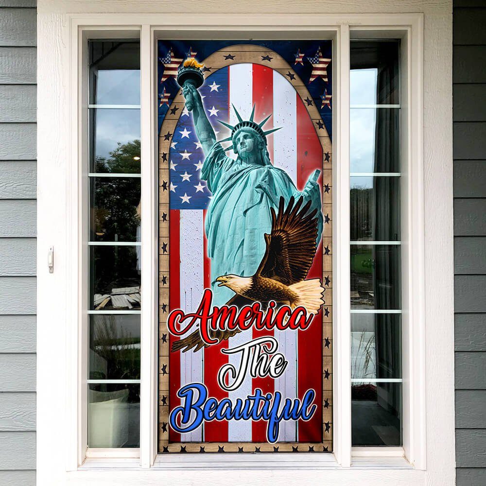 American Patriotic Door Cover Step NTB483D