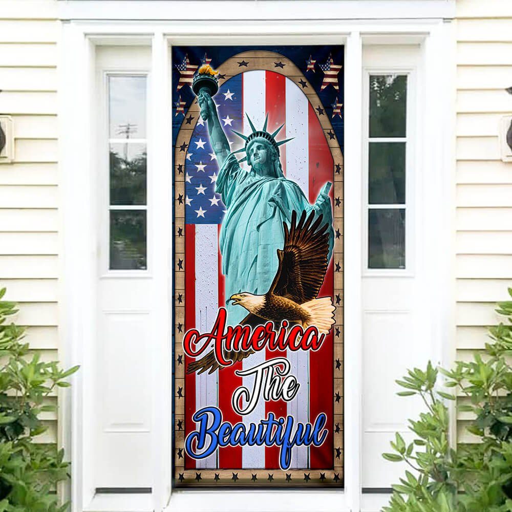 American Patriotic Door Cover Step NTB483D