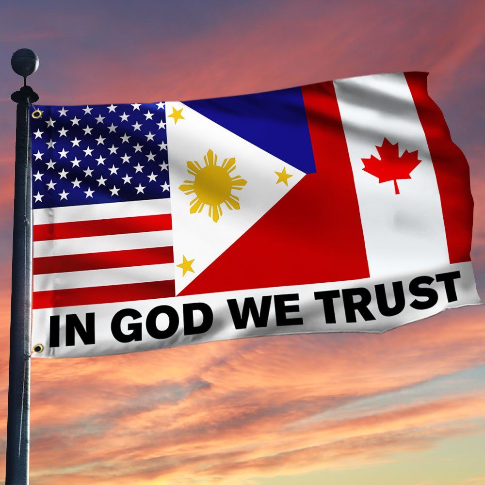 American Philippine Canadian Grommet Flag QNN832GF