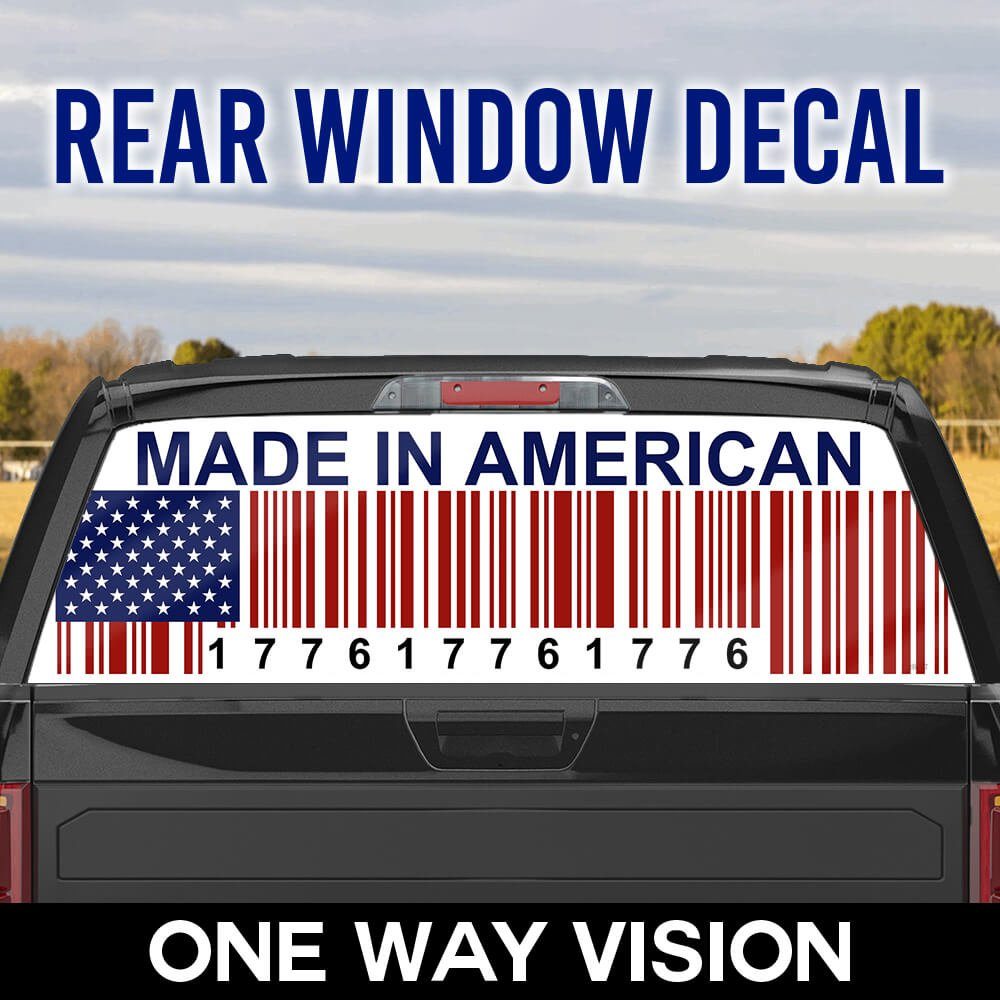 American Rear Window Decal Made In American NTT67CD