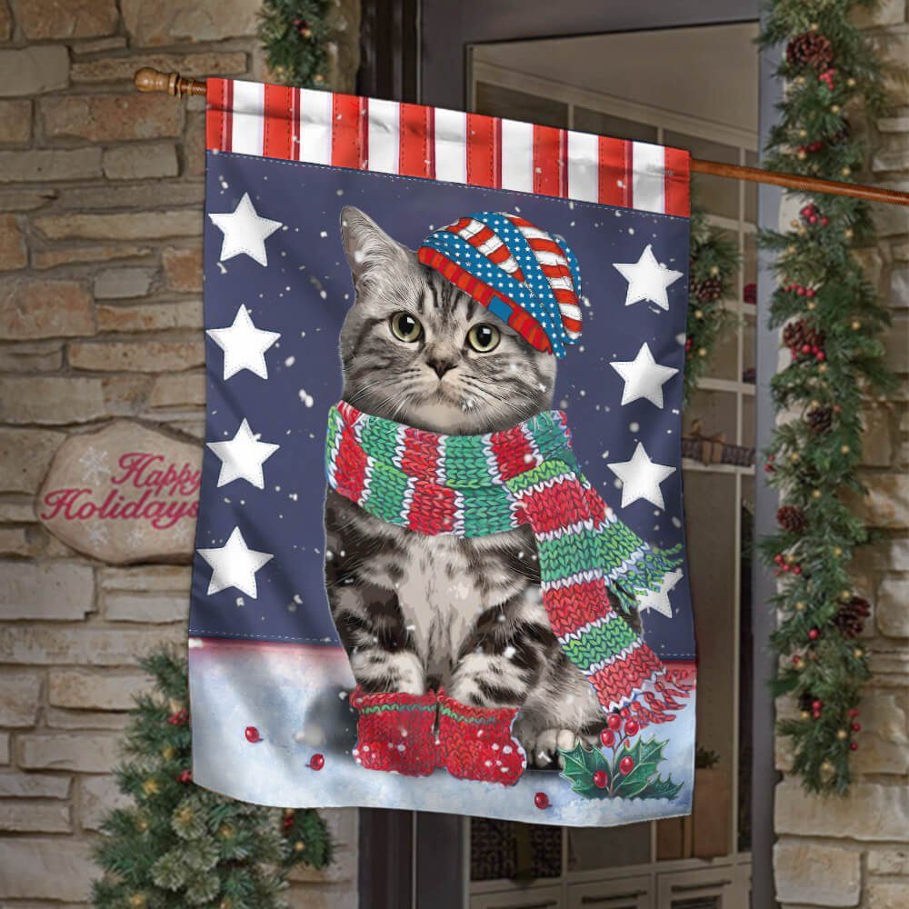 American Shorthair Cat Flag Super NTB370Fv2