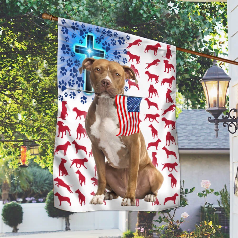 American Staffordshire Terrier Dog Flag Win NTB314FV1