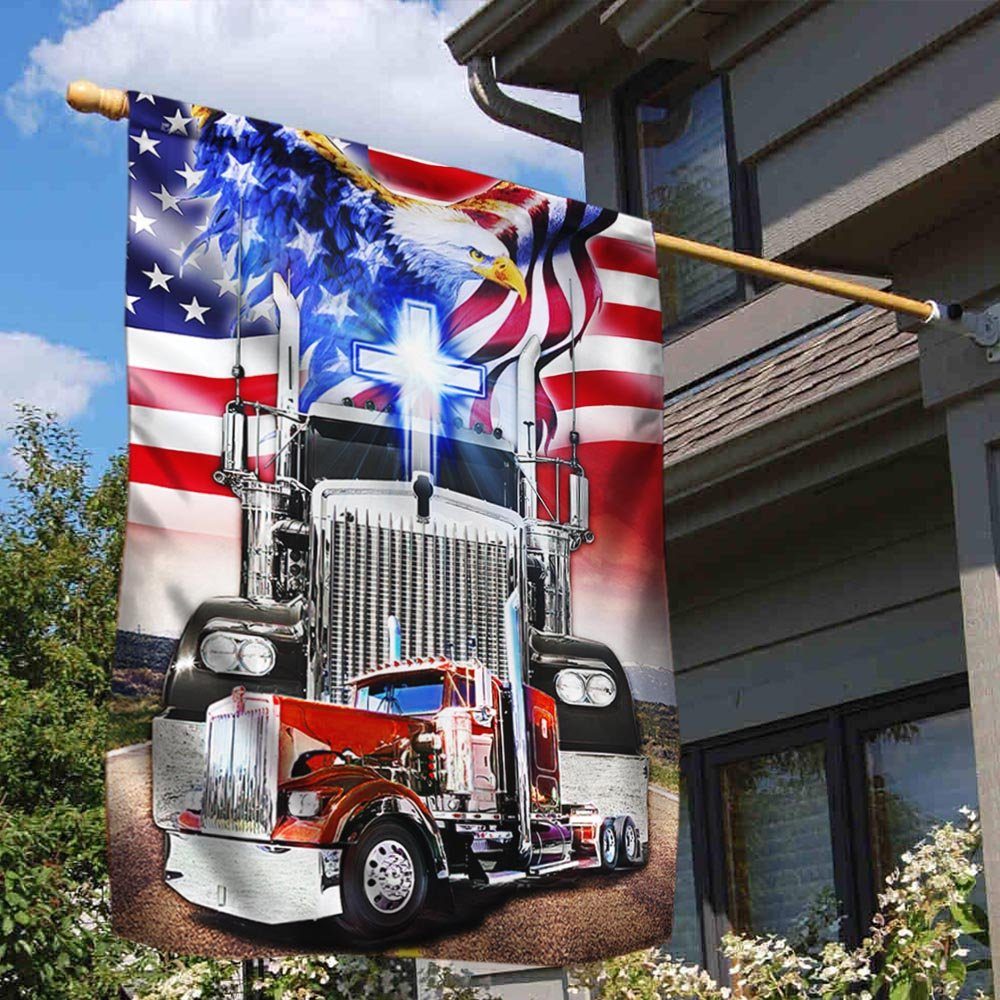 American Truck Eagle US Flag THH3843F