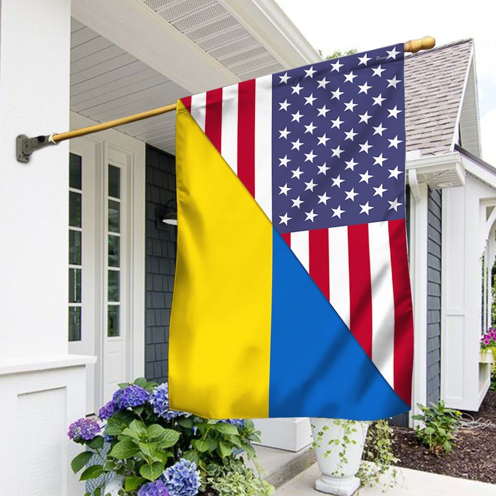 American Ukrainian Flag TRL1829F