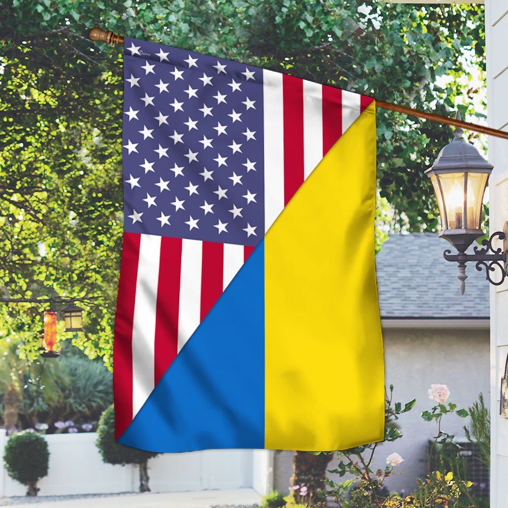 American Ukrainian Flag TRL1829F