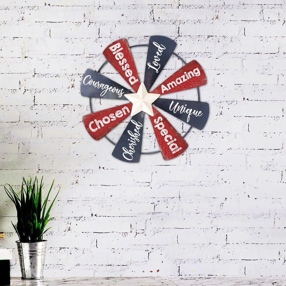 American Windmill Hanging Metal Sign Advice NTB322MS