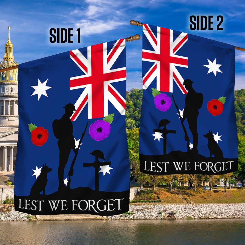 ANZAC Day Australia Flag Lest We Forget TQN1083F