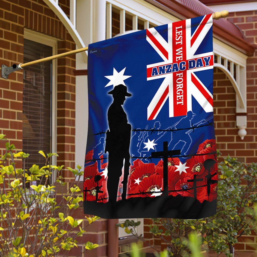 Anzac Day Australia Flag Lest We Forget TTN558F