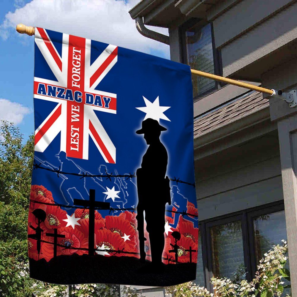 Anzac Day Australia Flag Lest We Forget TTN558F