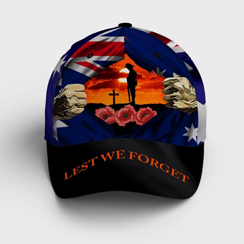 Anzac Day Cap Lest We Forget Australia QNK1076BC