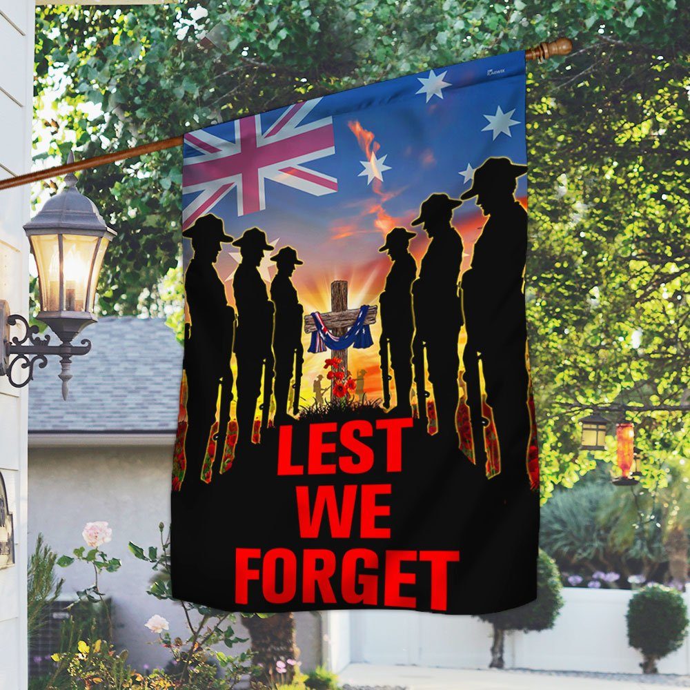 Anzac Day Flag Lest We Forget Australia QNN814F