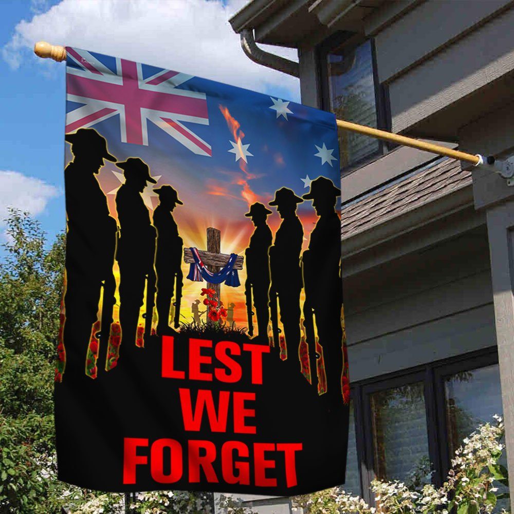 Anzac Day Flag Lest We Forget Australia QNN814F