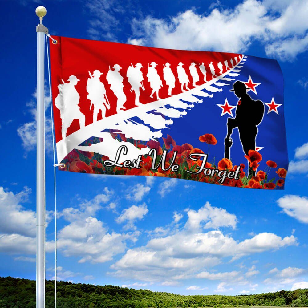 Anzac Day Flag Lest We Forget THB3392GFv1