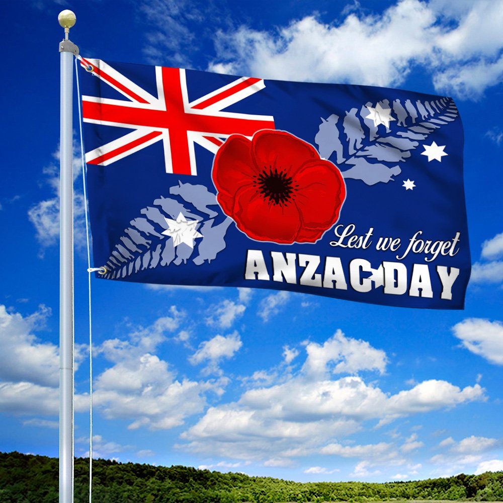 Anzac Day Grommet Flag Lest We Forget TTN549GF