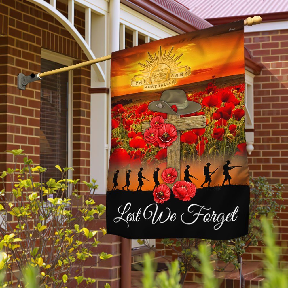 Anzac Day Poppy Flag Lest We Forget DHP3400F