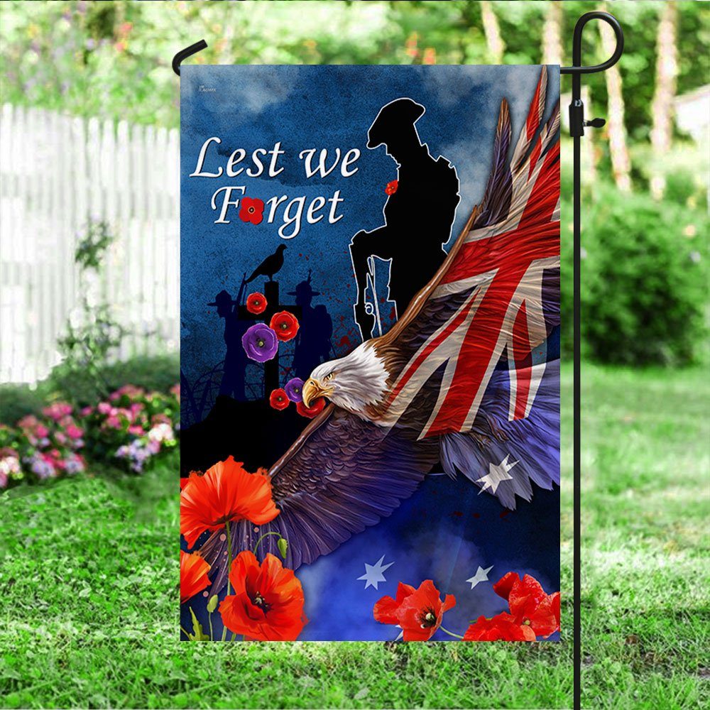 Anzac Day Veteran Australia Flag Lest We Forget LHA2040F