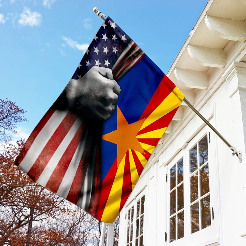 Arizona State American Flag