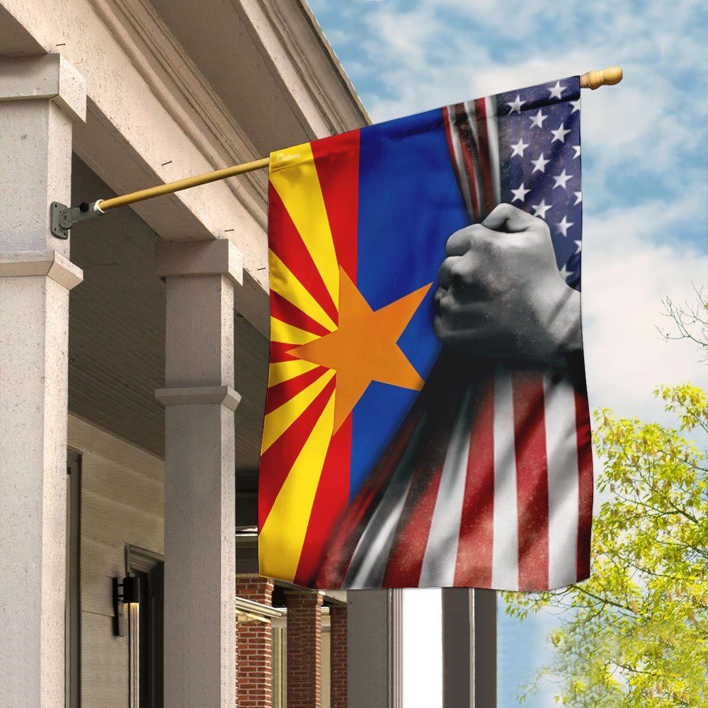 Arizona State American Flag