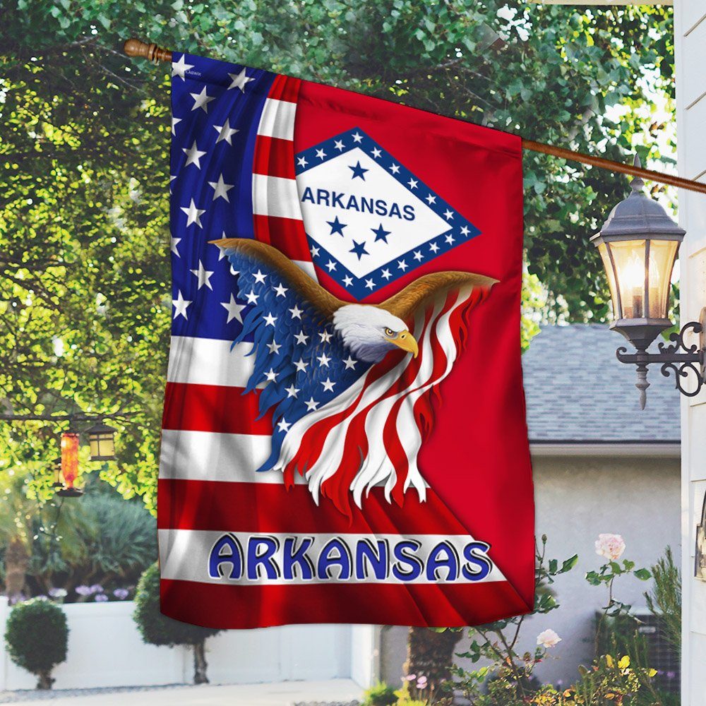 Arkansas Eagle Flag MLH1774Fv20