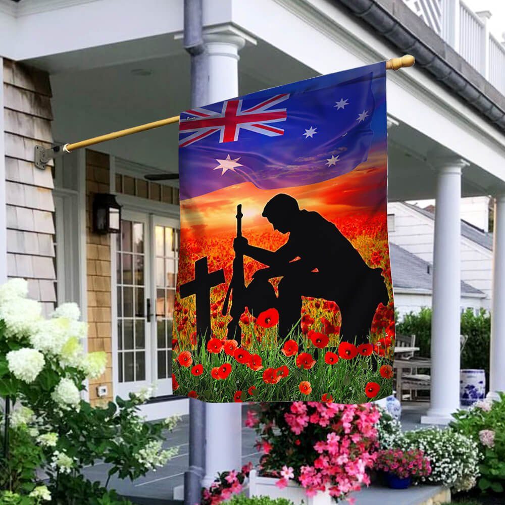 Australia Veteran Flag Lest We Forget NTT73Fv1