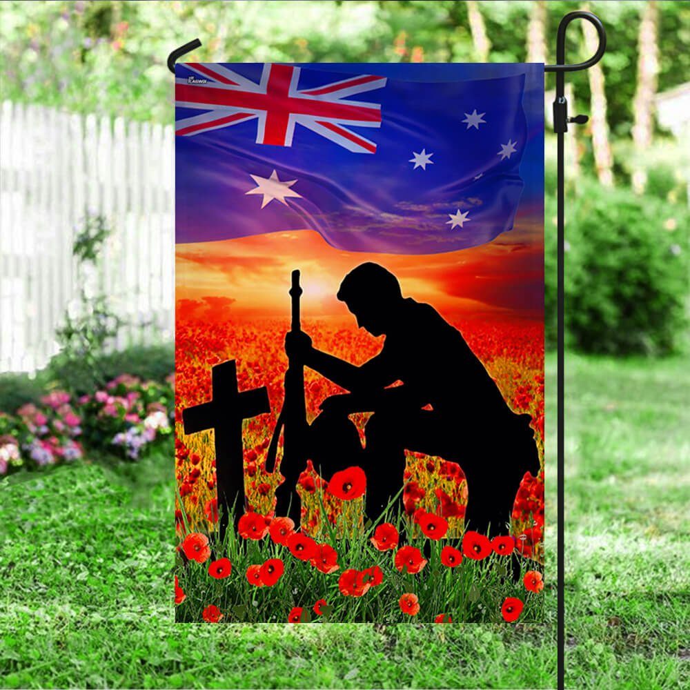 Australia Veteran Flag Lest We Forget NTT73Fv1