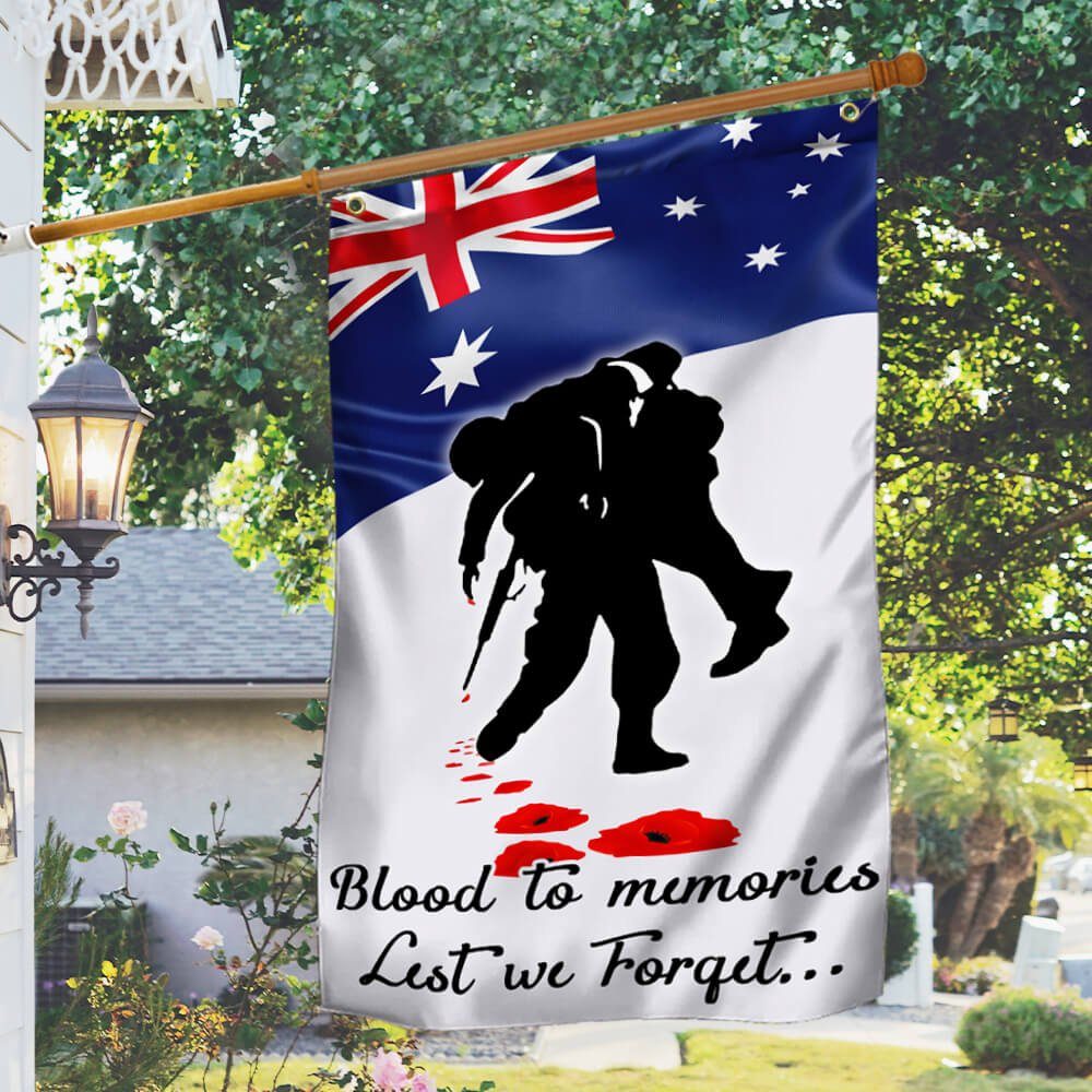 Australia Veteran Grommet Flag Blood In Memories NTB257GFv1