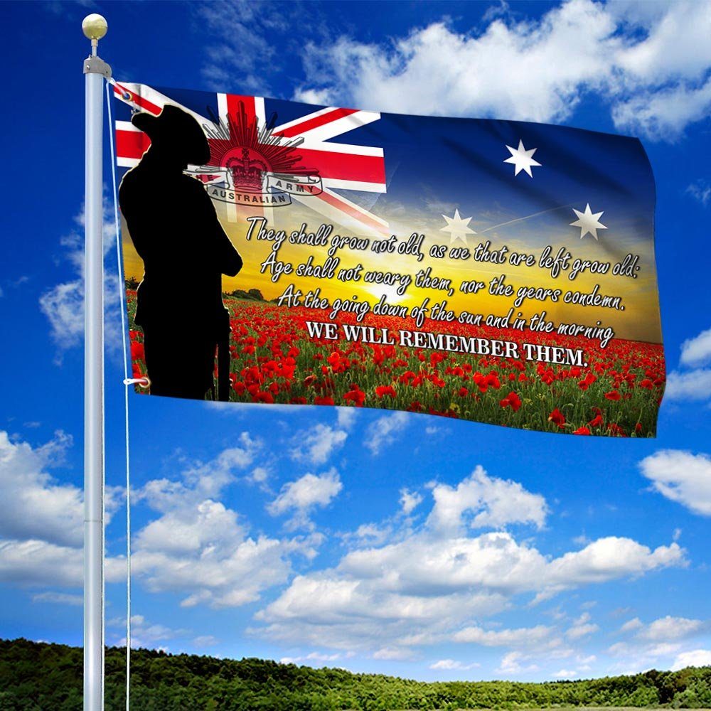 Australian Anzac Day Lest We Forget Flag THH3853GF