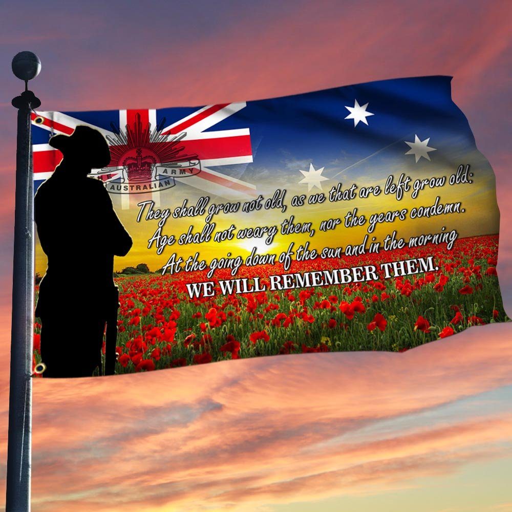 Australian Anzac Day Lest We Forget Flag THH3853GF