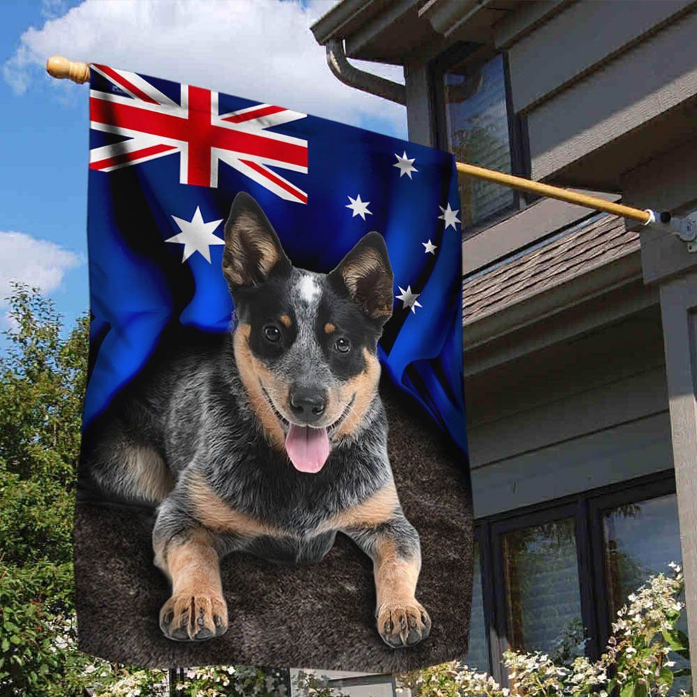 Australian Cattle Dog. Blue Heeler Flag THH3346Fv5