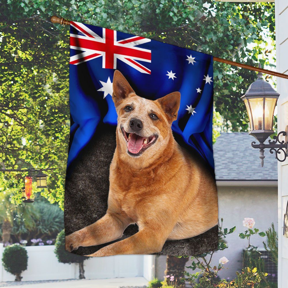 Australian Cattle Dog. Red Heeler  Flag THH3346Fv6