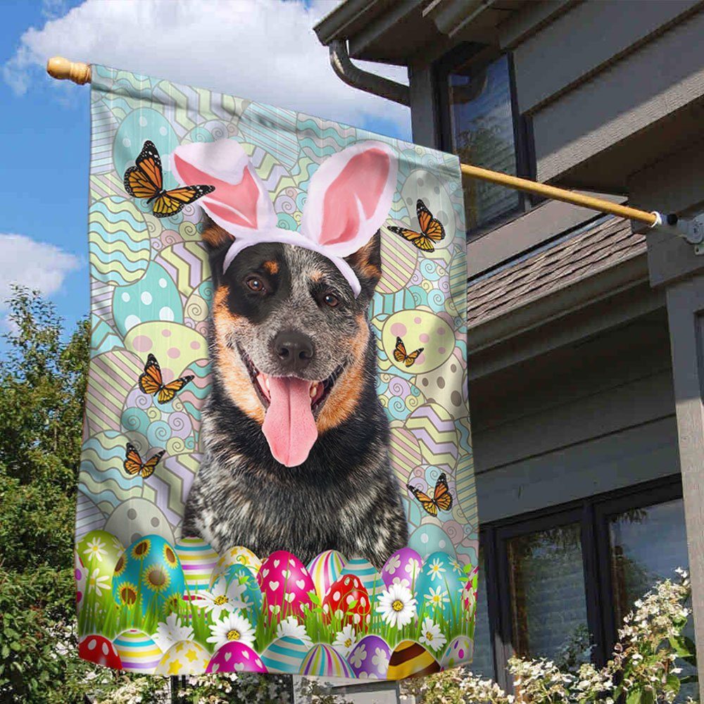 Australian Cattle Heeler Dog Easter Flag QNN486Fv18