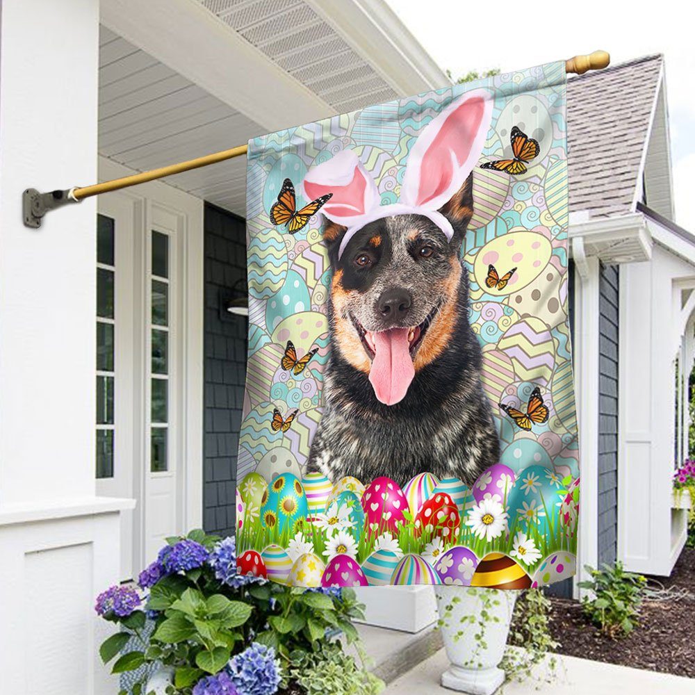 Australian Cattle Heeler Dog Easter Flag QNN486Fv18