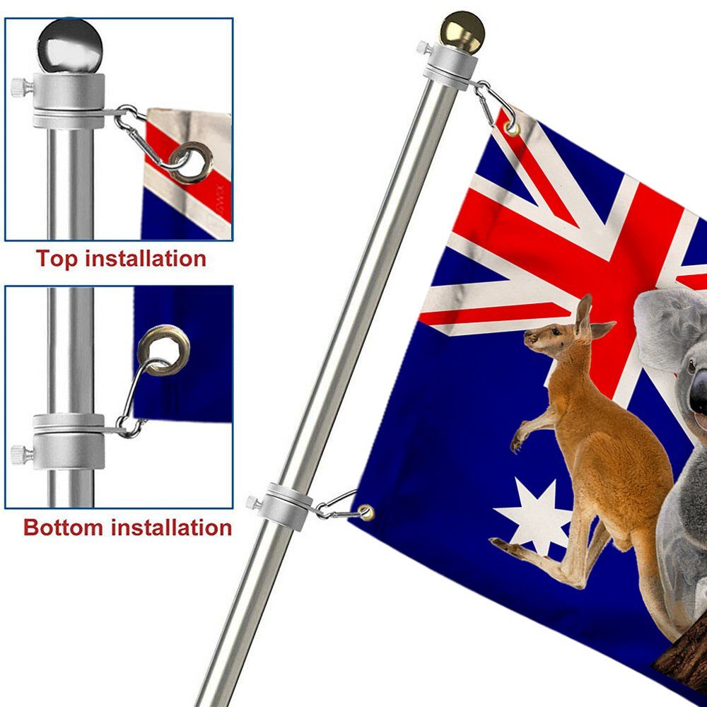 Australian Flag Aussie Kangaroo Koala Australian Day Grommet Flag TRV1732GF