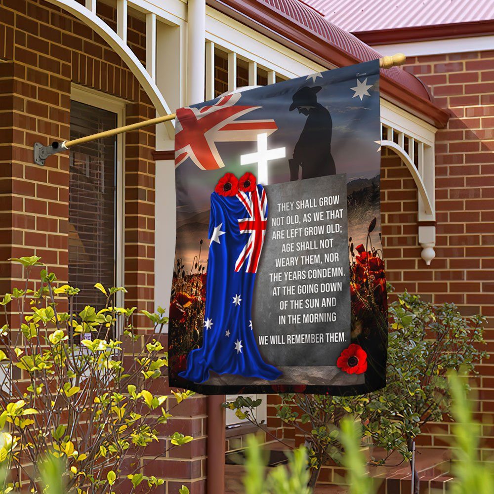 Australian Remembrance Day Flag We Will Remember MBH144Fv1