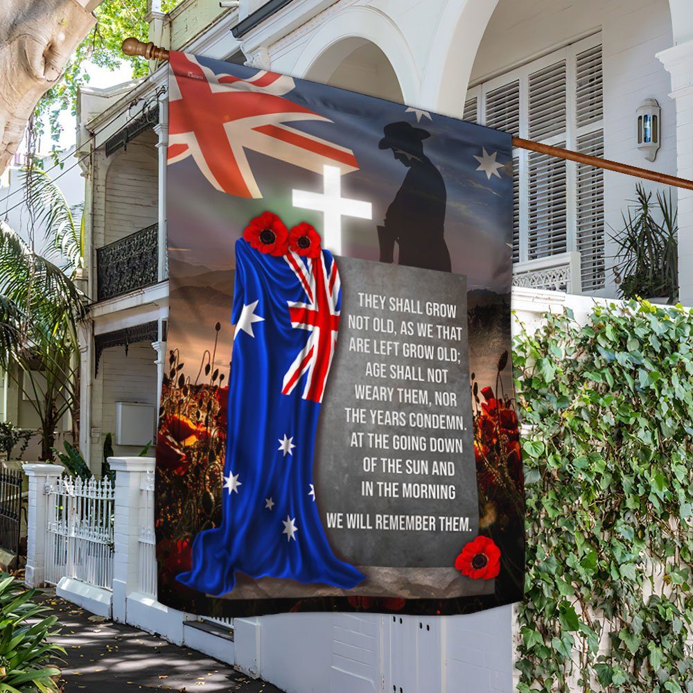 Australian Remembrance Day Flag We Will Remember MBH144Fv1